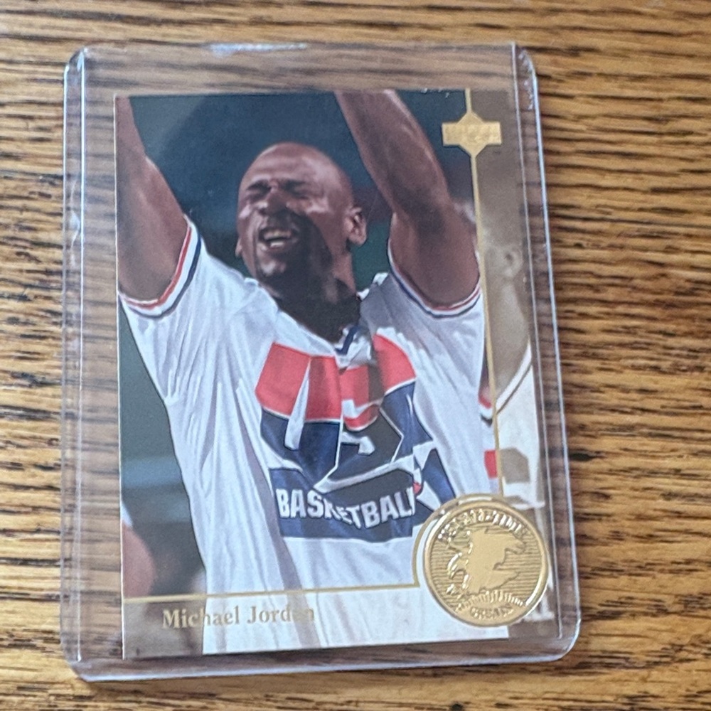 Michael Jordan basketball card upper